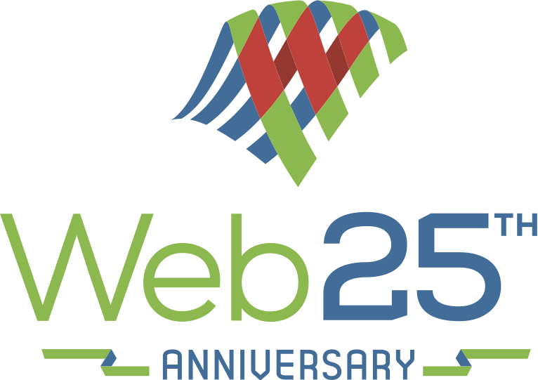 Web at 25 logo