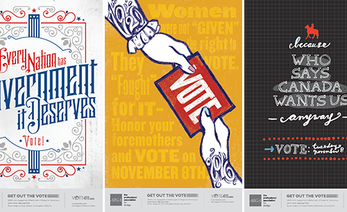 AIGA Get Out the Vote campaign 2016