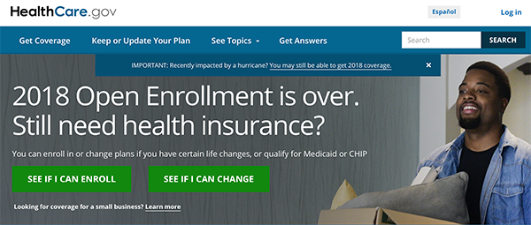 healthcare.gov enrollment announcement