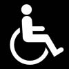 disability access symbol wheelchair black