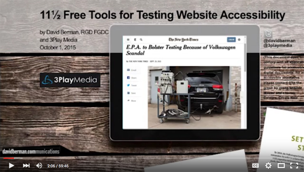 11 1/2 Free Tools for testing Website Accessibility banner image