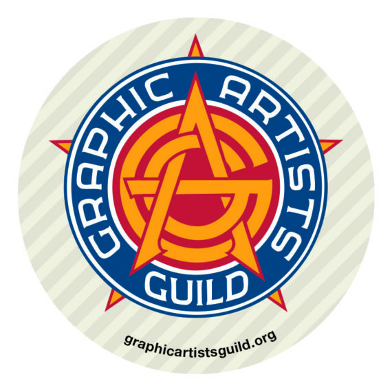 Guild round logo sticker