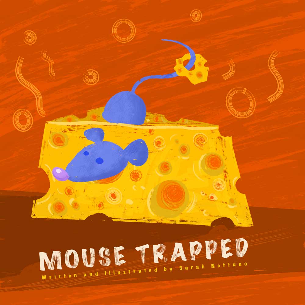 Illustration of a mouse trapped by Sarah Nettuno