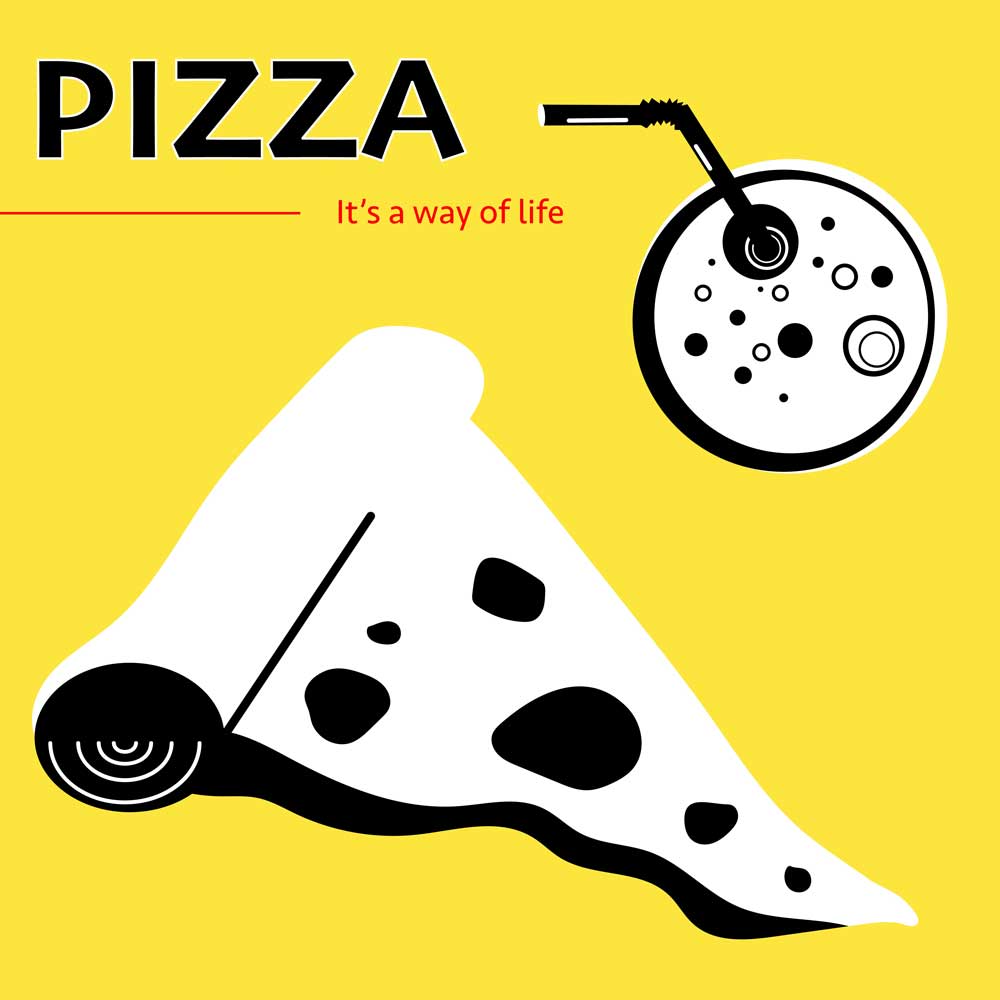 Illustration of pizza by Sarah Nettuno