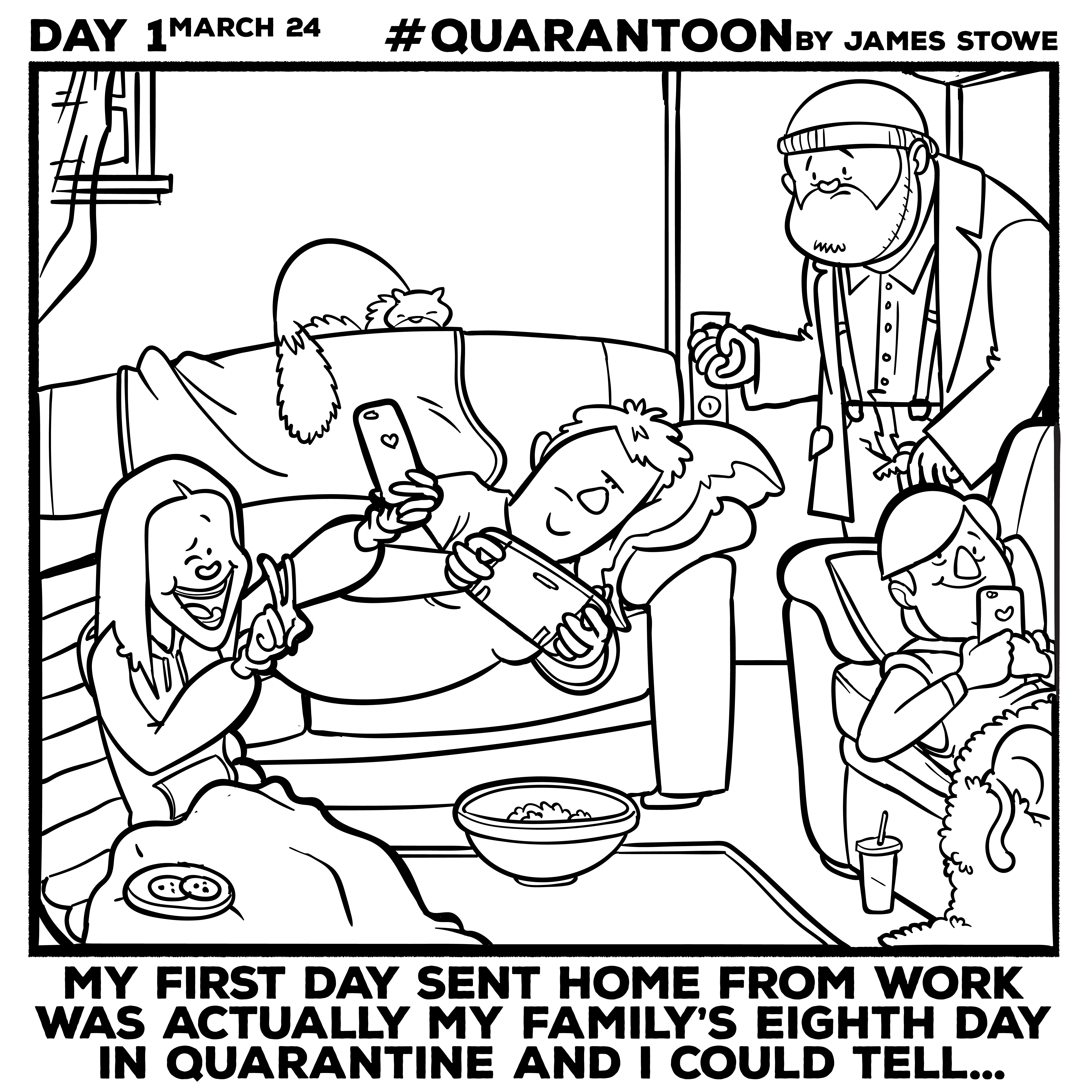 Quarantoon Day 1 by James Stowe