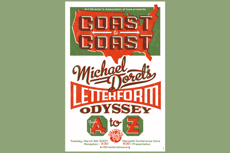 Michael Doret Letterform Odyssey postere