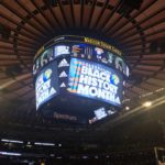 Madison Square Garden diplay of Knicks Black History Month