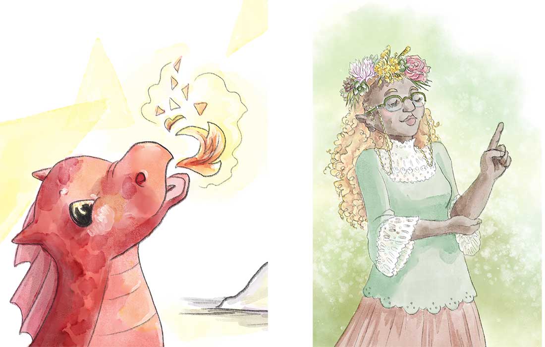 two spot illustrations for Enchanted Preschool