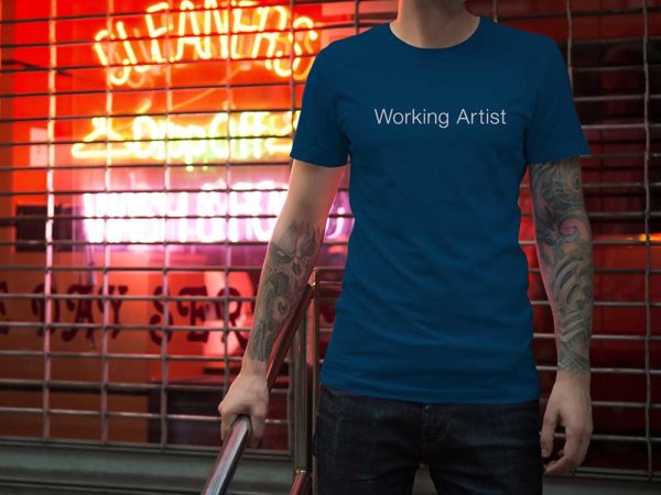 product image for working artist tee back