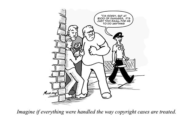 cartoon in support of The CASE Act