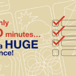 banner image with wording "take two minutes make a huge difference"