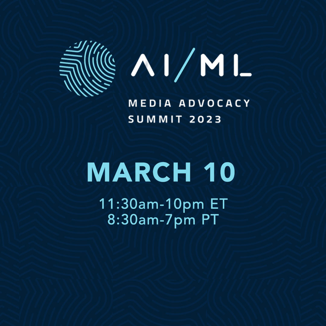 banner image from the AI/ML Media Summit showing the conference logo and date and time