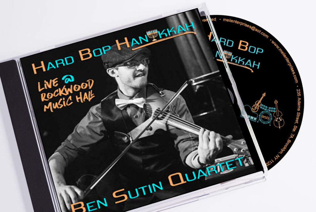 CD Design for "Hard Bop Hanukkah Live @ Rockwood Music Hall" by The Ben Sutin Quartet