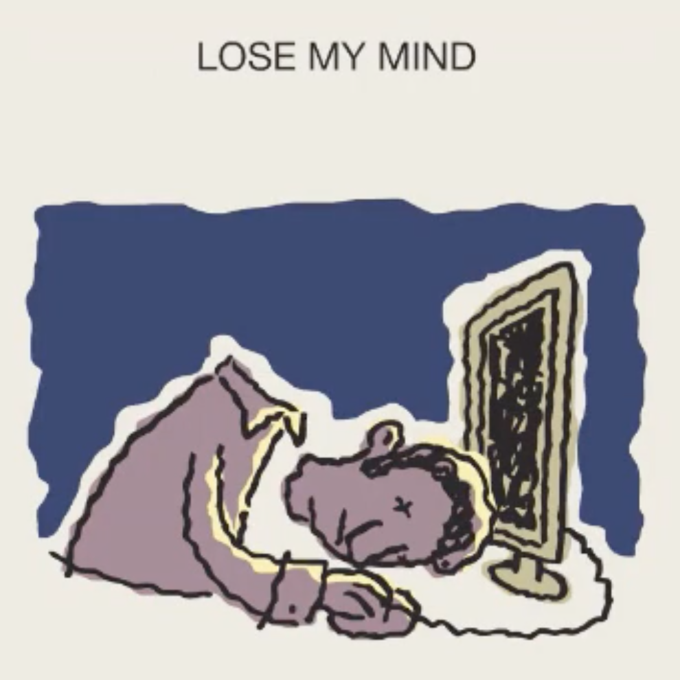screenshot from the webinar showing a cartoon by Ed Shems of an illustrator resting his head on his desk